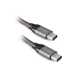 SBS - Thunderbolt 3 Kabel (USB-C) Kabel mit PowerDelivery 240W (1m), grau