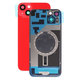 Apple iPhone 14 Plus - Rückgehäuseglas + Kameraglas + Metallplatte + Magsafe-Magnet (Red)