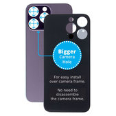 Apple iPhone 14 Pro Max - Backcover Glas Vergrössertes Ringloch für die Kamera (Deep Purple)