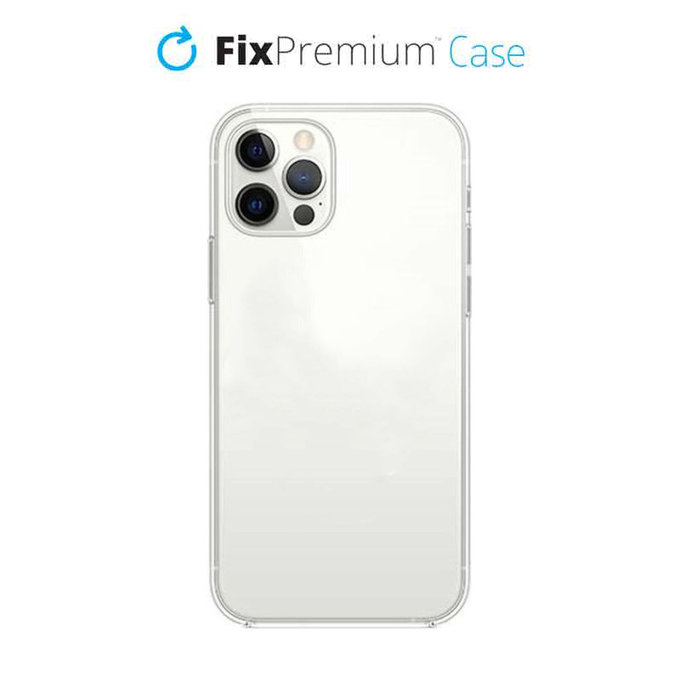 FixPremium - Silikonhülle für iPhone 12 Pro Max, weiß