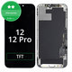 Display In-Cell HD+ für iPhone 12, 12 Pro, Touchscreen-Glas mit Rahmen