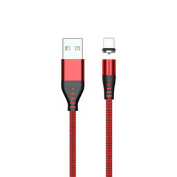 FixPremium - Lightning / USB Magnetisches Kabel (1m), rot