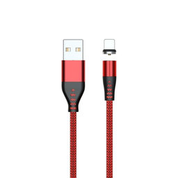 FixPremium - Lightning / USB Magnetisches Kabel (2m), rot