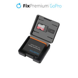 FixPremium - Schutzhülle für GoPro Hero 10 Akku und Speicherkarte, schwarz