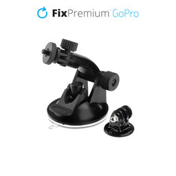 FixPremium - Halterung für GoPro mit Saugnapf, schwarz