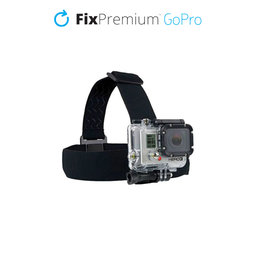FixPremium - Kopfhalter für GoPro, schwarz