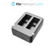 FixPremium - Ladestation für 2 GoPro Batterien (Hero (2018)/Hero 5/Hero 6/Hero 7/Hero 8), schwarz