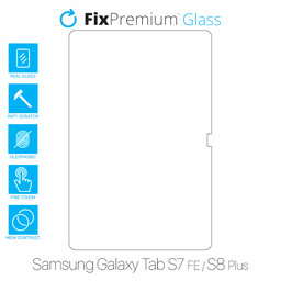 FixPremium Glass - Gehärtetes Glas für Samsung Galaxy Tab S7 FE und S8 Plus