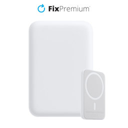 FixPremium - MagSafe PowerBank 5000 mAh, weiß