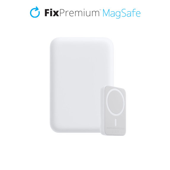 FixPremium - MagSafe PowerBank 10 000mAh, weiß