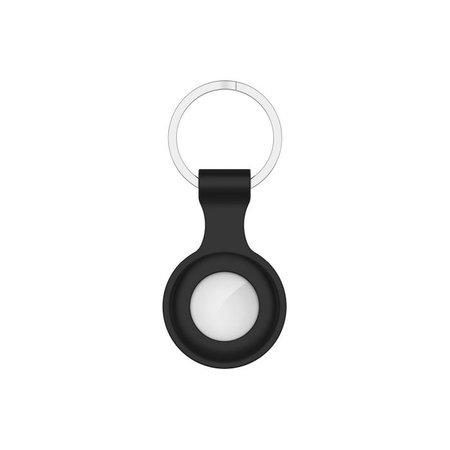 FixPremium - Silikon Schlüsselanhänger für AirTag, schwarz