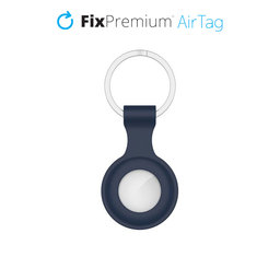 FixPremium - Silikon Schlüsselanhänger für AirTag, blau