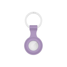 FixPremium - Silikon Schlüsselanhänger für AirTag, lila