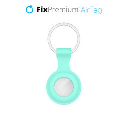 FixPremium - Silikon Schlüsselanhänger für AirTag, türkis
