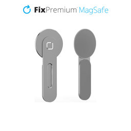 FixPremium - MagSafe iPhone Halterung für Notebook, silber