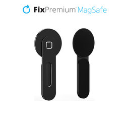FixPremium - MagSafe Halterung für iPhone auf Notebook, schwarz