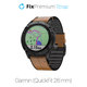 FixPremium - Lederarmband für Garmin (QuickFit 26mm), hellbraun