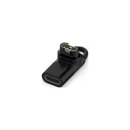 FixPremium - USB-C auf Garmin Stecker Reduzierstück für Watch, schwarz