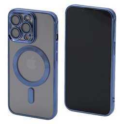 FixPremium - Kristall Hülle mit MagSafe für iPhone 13 Pro, blau