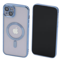 FixPremium - Kristall Hülle mit MagSafe für iPhone 14 Plus, blau
