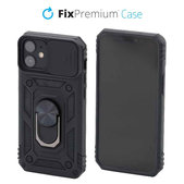 FixPremium - CamShield Hülle für iPhone 12 mini, schwarz