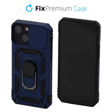 FixPremium - CamShield Hülle für iPhone 13 mini, blau