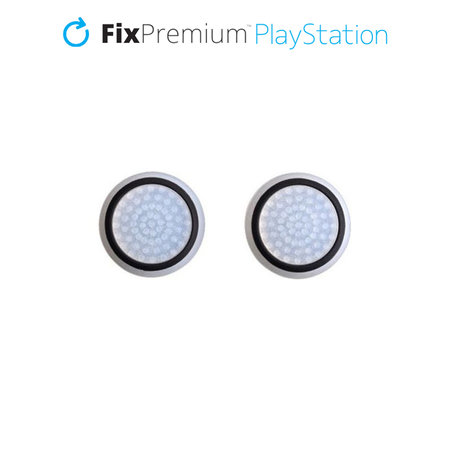 FixPremium - PS4/PS5 Controller Grip Caps - 2er-Set, transparent schwarz