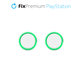 FixPremium - PS4/PS5 Controller Grip Caps - 2er-Set, transparent grün
