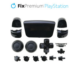 FixPremium - Luxury Dekorative Elemente für PS5 DualSense, schwarz