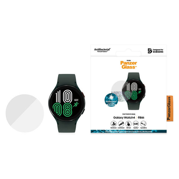 Panzerglas Flat Glass AB für Samsung Galaxy Watch4 44 mm, Klar, PanzerGlass