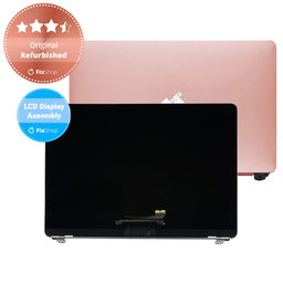 Apple MacBook 12" A1534 (Early 2016 - Mid 2017) - LCD Display + Frontglas + Abdeckung (Rose Gold) Original Refurbished