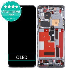 Huawei P50 Pro JAD-AL50 JAD-LX9 - LCD Display + Touchscreen Front Glas + Rahmen (Golden Black) OLED