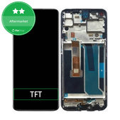 OnePlus Nord N10 5G - LCD Display + Touchscreen Front Glas + Rahmen (Midnight Ice) TFT