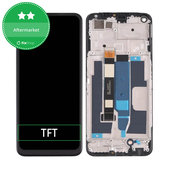 Realme 8 5G RMX3241 - LCD Display + Touchscreen Front Glas + Rahmen (Supersonic Black) TFT