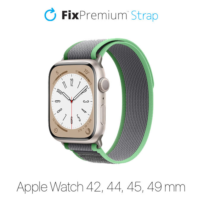 FixPremium - Remienok Trail Loop pre Apple Watch (42, 44, 45 und 49mm), türkis