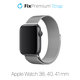 FixPremium - Remienok Milanese Loop pre Apple Watch (38, 40 und 41mm), silber