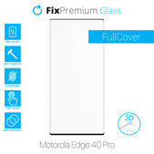FixPremium FullCover Glass - 3D Gehärtetes Glas für Motorola Edge 40 Pro