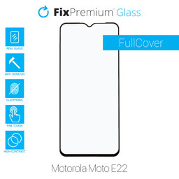 FixPremium FullCover Glass - Gehärtetes Glas für Motorola Moto E22