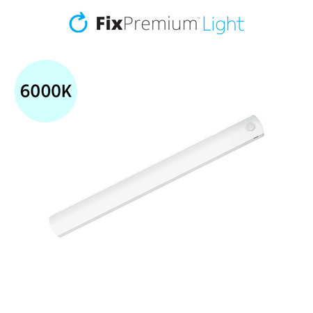 FixPremium - LED-Nachtlicht mit Bewegungssensor (kaltes Weiß), (0.3m), weiß