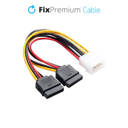 FixPremium - Stromkabel - IDE ATA / 2x SATA
