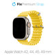 FixPremium - Armband Ocean Loop für Apple Watch (42, 44, 45 und 49mm), žltá
