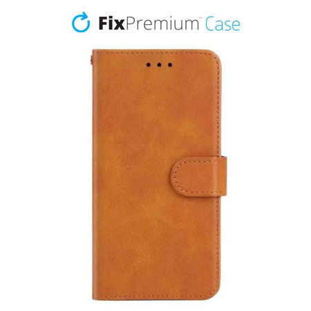 FixPremium - Hülle Book Wallet für iPhone 11, braun