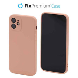 FixPremium - Hülle Rubber für iPhone 12 und 12 Pro, orange