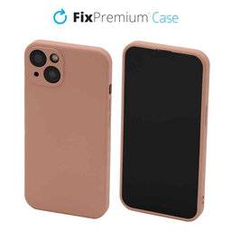 FixPremium - Hülle Rubber für iPhone 13 und 14, orange