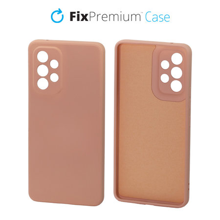 FixPremium - Hülle Rubber für Samsung Galaxy A53 5G, orange