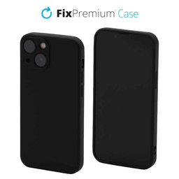 FixPremium - Hülle Rubber für iPhone 13 mini, schwarz