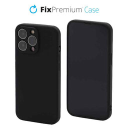 FixPremium - Hülle Rubber für iPhone 13 Pro, schwarz