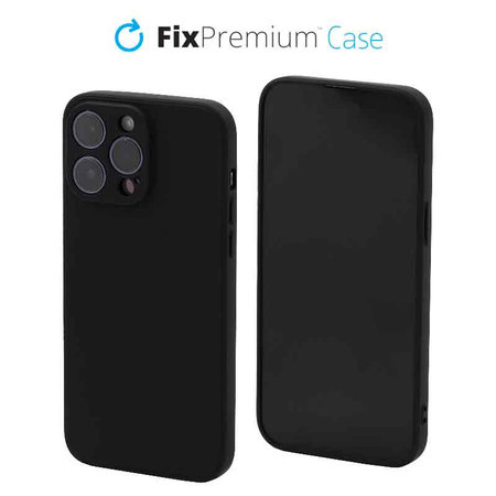 FixPremium - Hülle Rubber für iPhone 13 Pro Max, schwarz