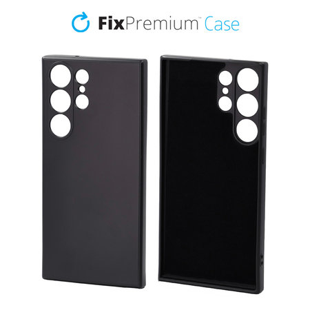 FixPremium - Hülle Rubber für Samsung Galaxy S23 Ultra, schwarz