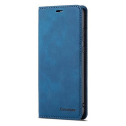 FixPremium - Hülle Business Wallet für iPhone 13 und 14, blau